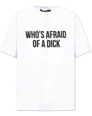 DSquared² Slogan Print Crewneck T-Shirt - White