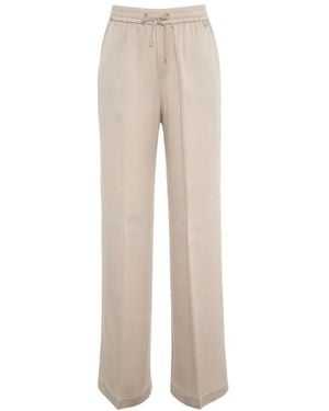 Herno Elastic Waist Trousers - Natural