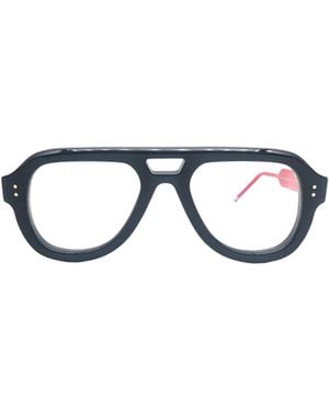 Thom Browne Eyewear Pilot Frame Glasses - White