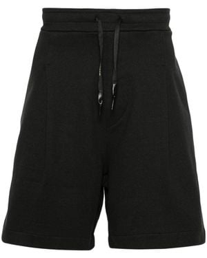 A PAPER KID Drawstring Casual Shorts - Black