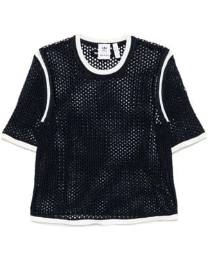 Adidas by Wales Bonner Adidas Originals X Wales Bonner Knit T-Shirt - Blue