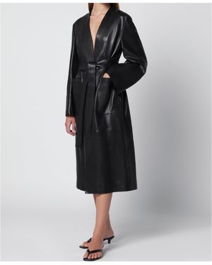 Nour Hammour Belted Coat - White