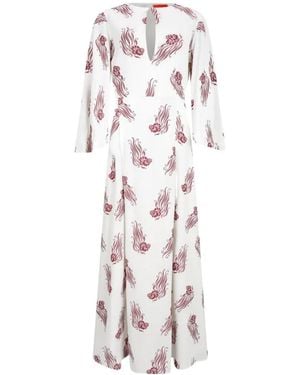 La DoubleJ Floral Dress - White