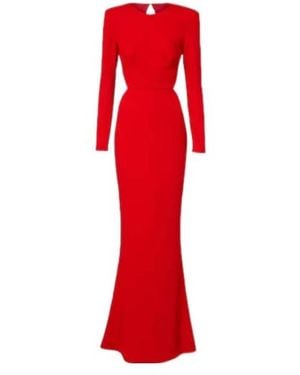 Stella McCartney Solid Crêpe Gown - Red