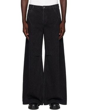 Entire studios High-Rise Wide-Leg Jeans - Black