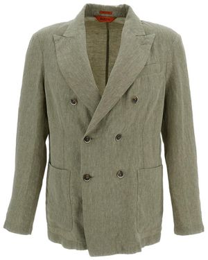 Barena Double Breasted Long Sleeved Jacket - Green