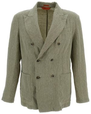 Barena Double Breasted Long Sleeved Jacket - Green