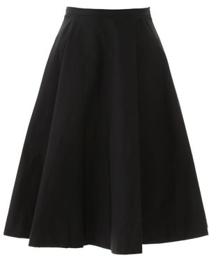 N°21 High-Waisted Flared Skirt - Black