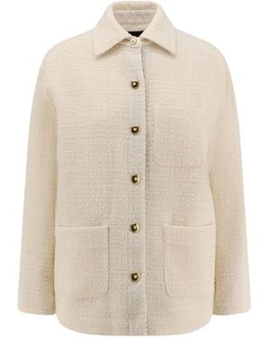 Pinko Long Sleeve Casual Jacket - White