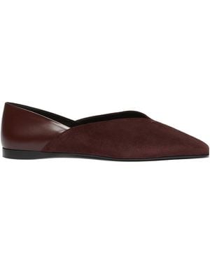 Max Mara Suede And Leather Mules - Brown