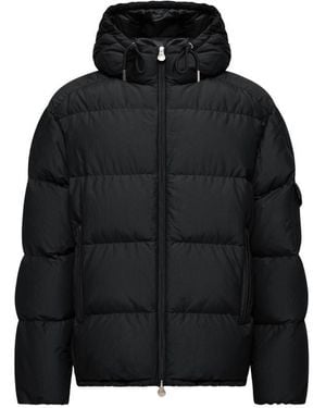 Moncler Himalaya Hooded Short Down Jacket - Black