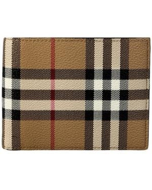 Burberry Checked Bifold Wallet - Multicolour