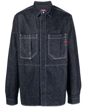 DIESEL D-Hor Denim Work Shirt - Blue