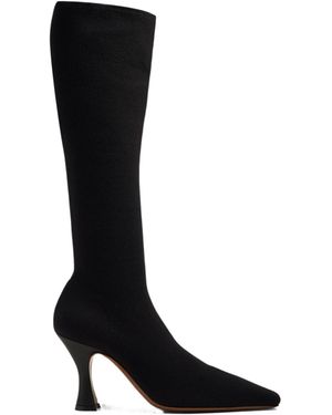 Neous Stretch Knitted Boots - Black