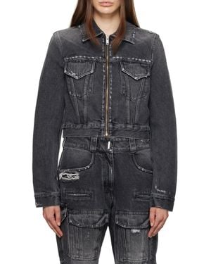 Givenchy Collared Zip-Up Jacket - Grey