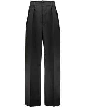 Wardrobe NYC Low Rise Tuxedo Trouser - Black