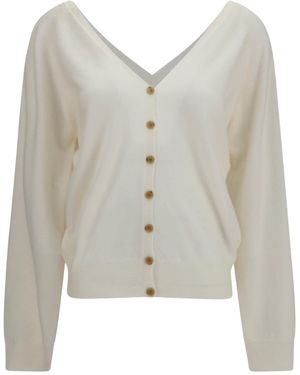 Lisa Yang Jiani V-Neck Cardigan - White