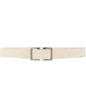 Rag & Bone Minimalist Suede Belt - White