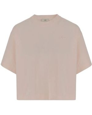 Autry Tonal Logo Boxy T-Shirt - Natural
