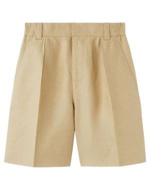 Loro Piana Wide-Leg Shorts - Natural