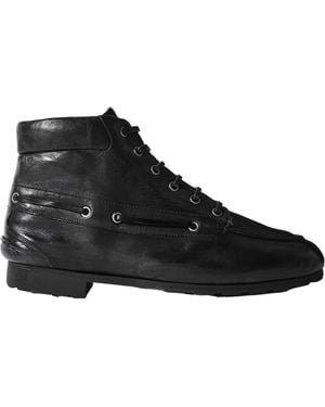 Bally Paphos Leather Ankle Boots - Black