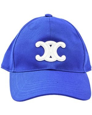 Celine Logo Hat - Blue