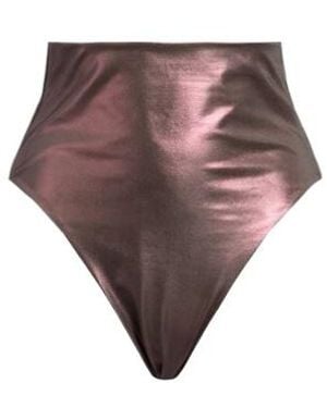 Rick Owens Metallic Bikini Bottoms - Brown