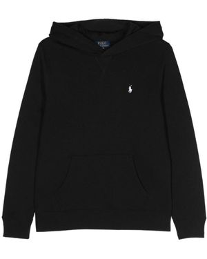 Ralph Lauren Polo Pony Cotton Hoodie - Black