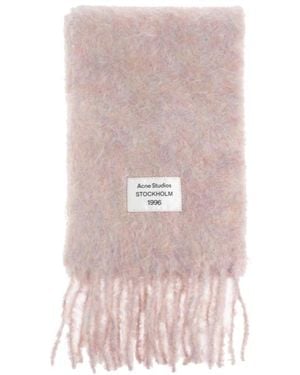 Acne Studios Fringed Scarf - Pink