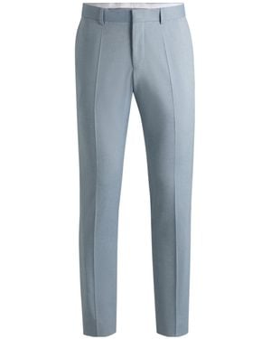 BOSS H-Genius Straight-Leg Trousers - Blue