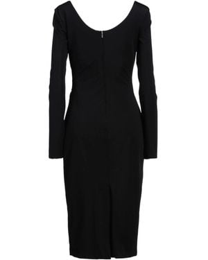 Max Mara Light-Colored Bodycon Dress - Black