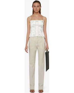 Givenchy High-Waisted Slim-Fit Pants - White