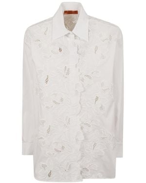 Ermanno Scervino Long Sleeve Shirt - White