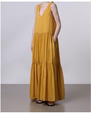 Roberto Collina V-Neck Maxi Dress - Multicolour