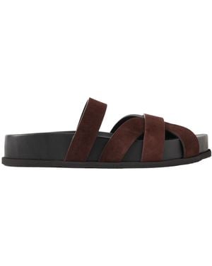 Neous Ibo Round Head Slippers - Brown