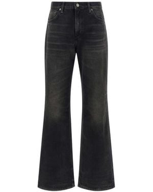 Haikure Korea Vintage Wide-Leg Jeans - Black