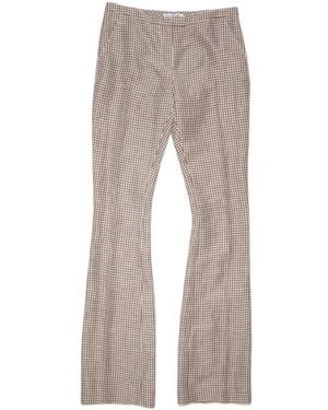 Acne Studios Low-Waisted Check Pants - Gray