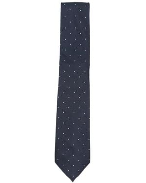 Tom Ford Micro Dotted Tie - Blue