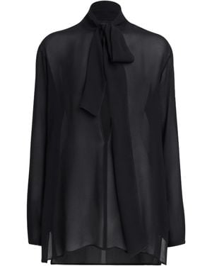 Alaïa Alaïa Georgette Scarf Blouse - Black