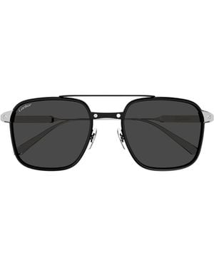 Cartier Square Frame Sunglasses - Black
