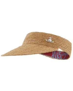 Vivienne Westwood Raffia Visor - Brown