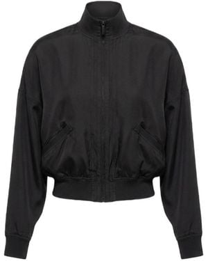 Gucci Silk Poplin Zip Jacket - Black