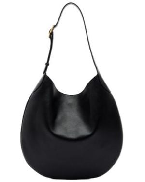 Nili Lotan Jagger Medium Leather Shoulder Bag - Black