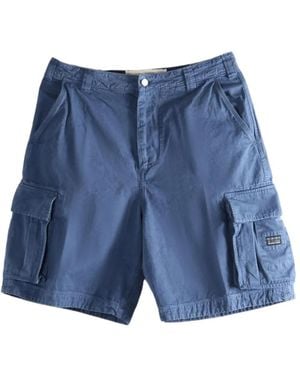 ERL Belt-Loop Pocket Shorts - Blue
