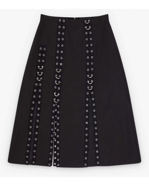 Simone Rocha Grommet Ring Sculpt Ripple Skirt - Black