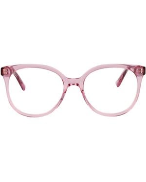 McQueen Eyewear Round Frame Glasses - Multicolor