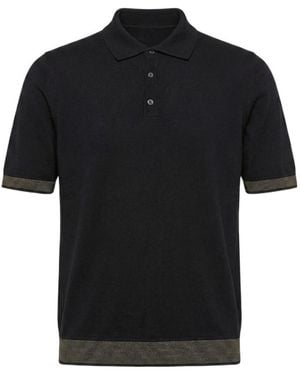 Peserico Short-Sleeved Polo Shirt - Black
