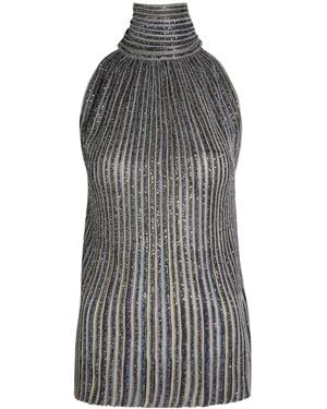 Missoni Embellished Halter Neck Vest - Gray