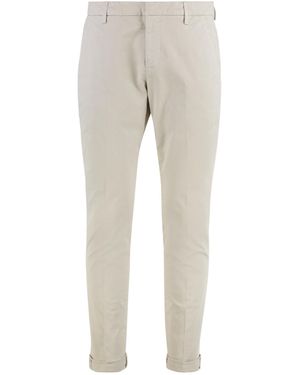 Dondup Gaubert Cotton Slacks - Grey