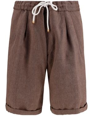 Brunello Cucinelli Drawstring Shorts - Brown